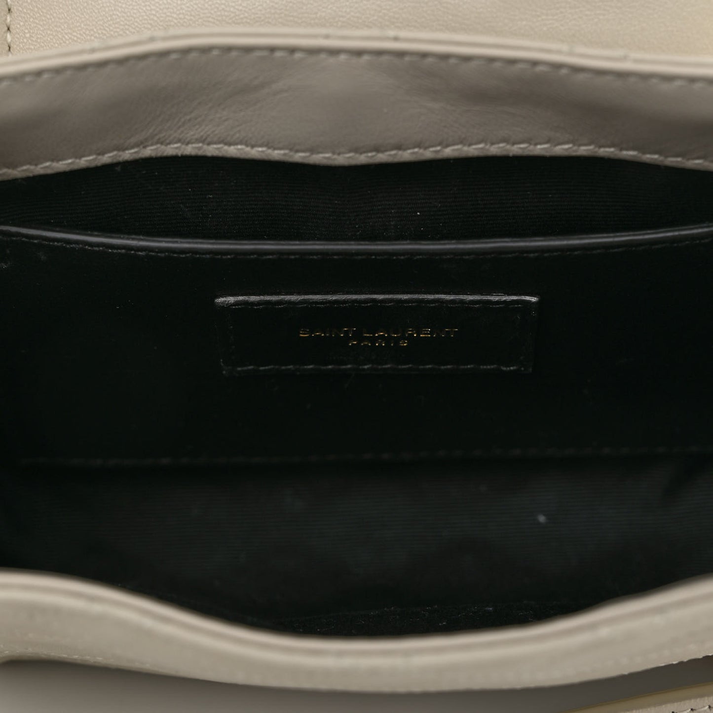 Lambskin Quilted Monogram Mini Nolita Blanc Vintage