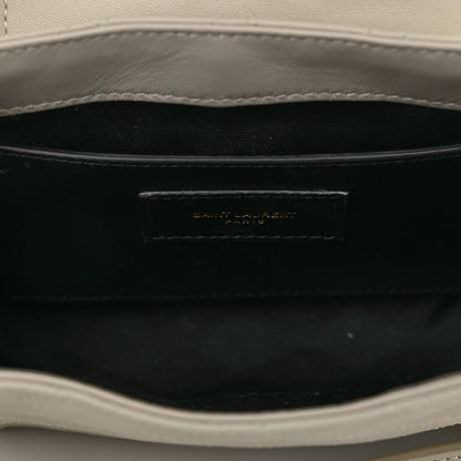 Saint Laurent Lambskin Quilted Monogram Mini Nolita Blanc Vintage 6 of 10