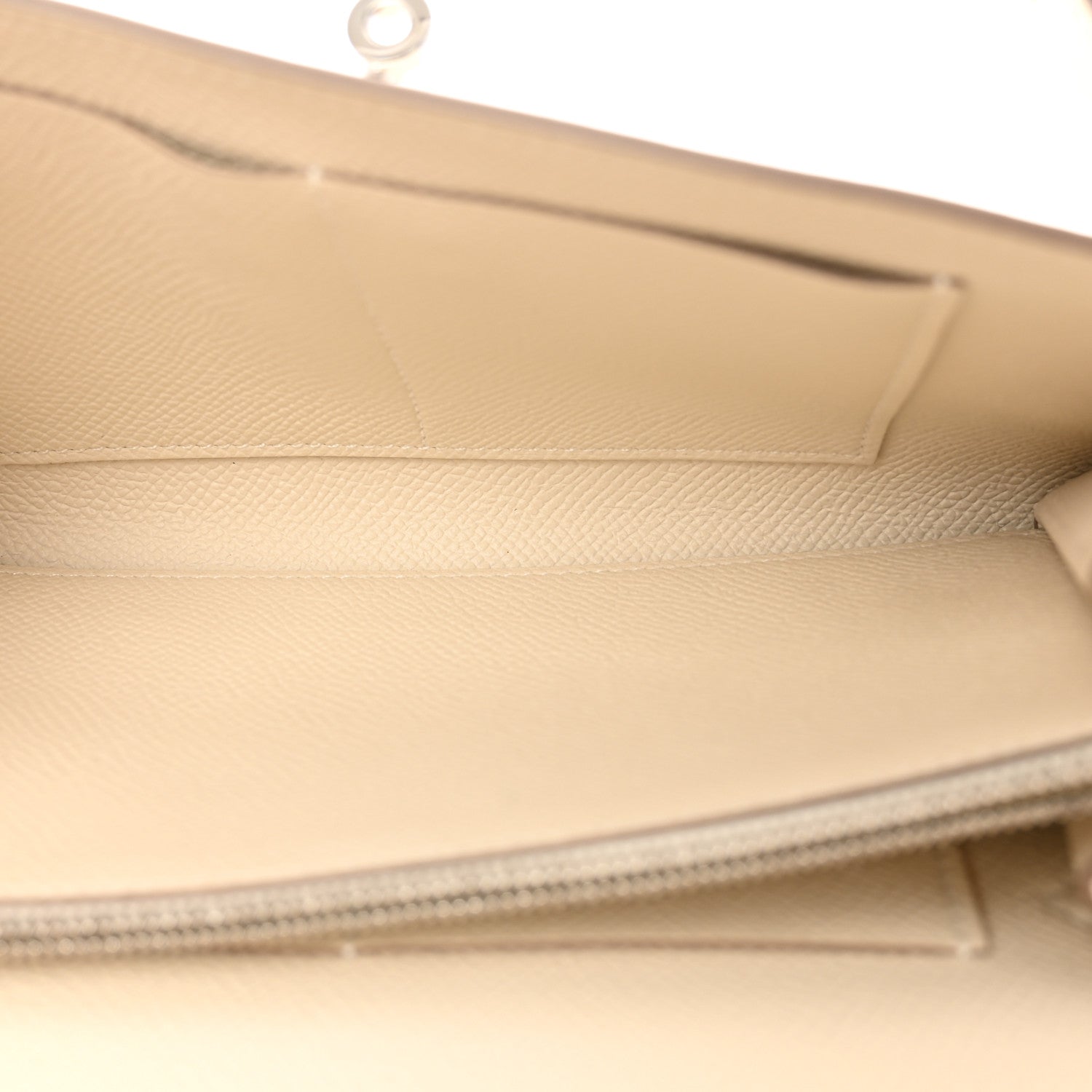 Hermes Epsom Kelly Wallet To Go Craie 5 of 11