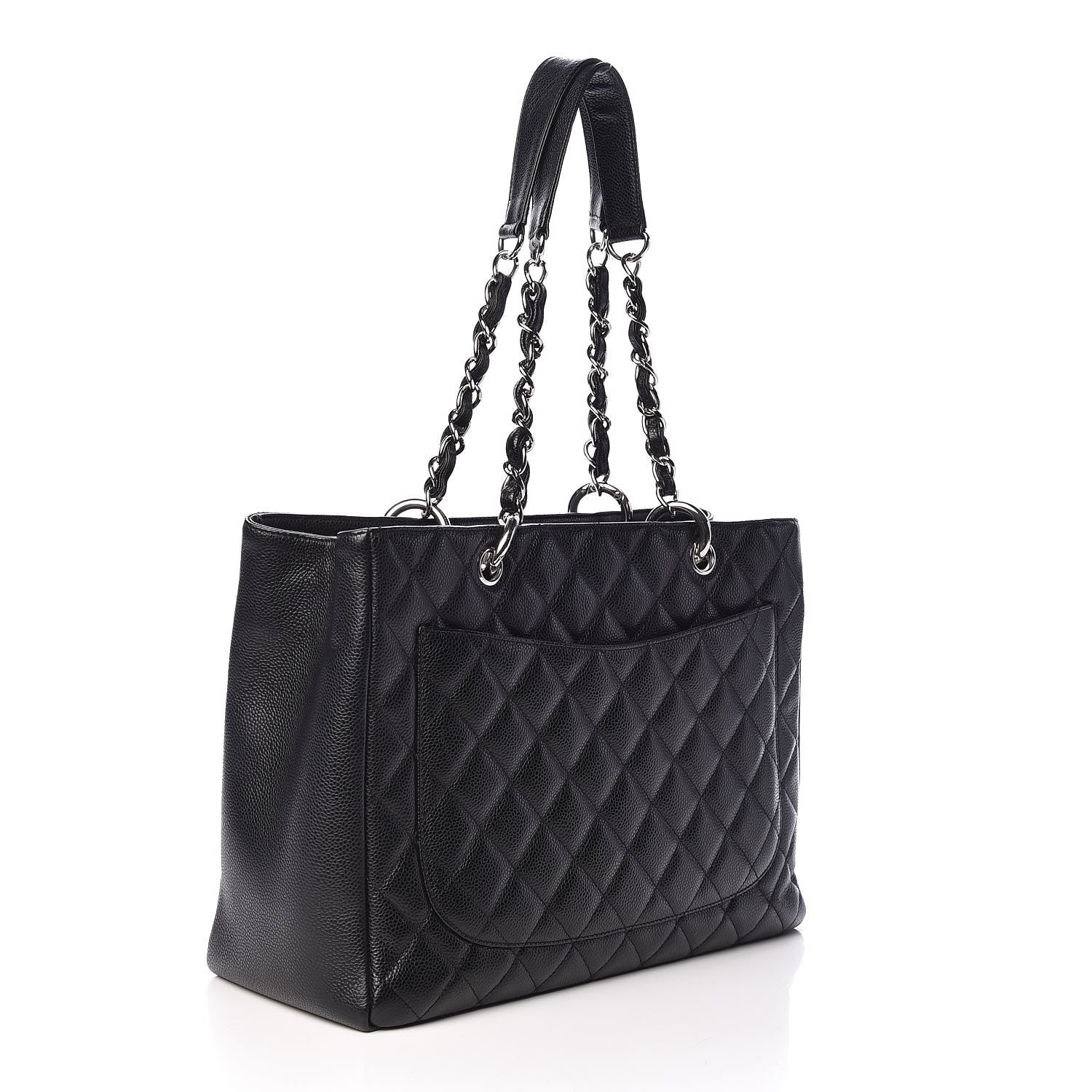 Chanel Caviar Quilted Grand Shopping Tote GST Black 3 of 11