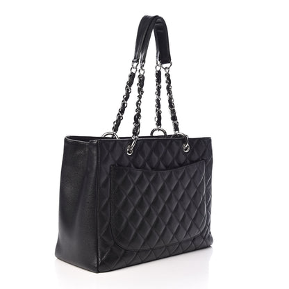 Chanel Caviar Quilted Grand Shopping Tote GST Black 3 of 11