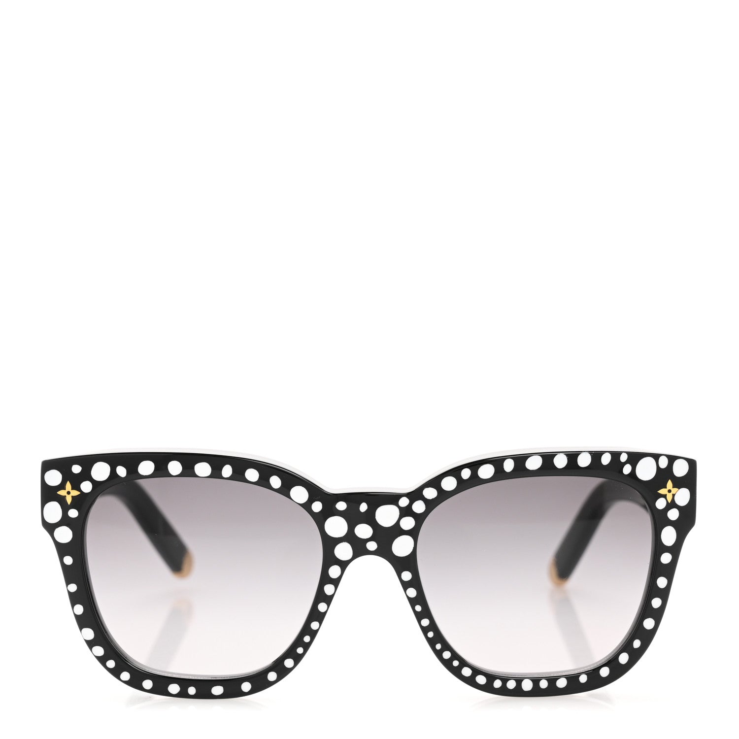 Louis Vuitton LV X YK Acetate Painted Dots Sunglasses Z1902W Black White 2 of 9