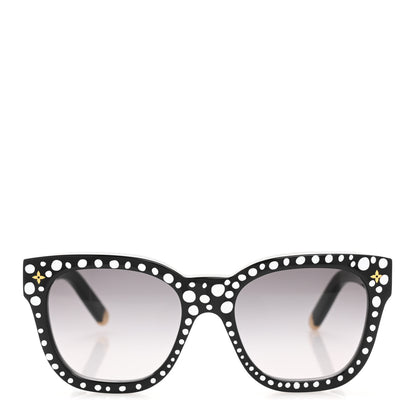 Louis Vuitton LV X YK Acetate Painted Dots Sunglasses Z1902W Black White 2 of 9