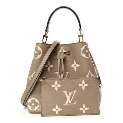 Louis Vuitton Empreinte Monogram Giant Neonoe MM Tourterelle Creme 3 of 13