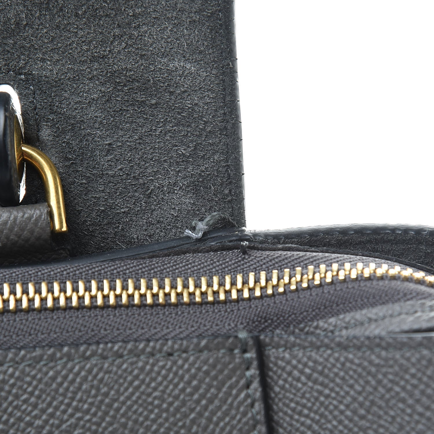 Celine Grained Calfskin Mini Belt Bag Grey 14 of 14