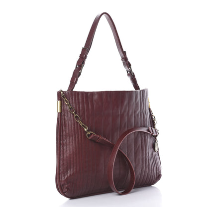 Lanvin Goatskin Amalia Bucket Bag Aubergine 4 of 10