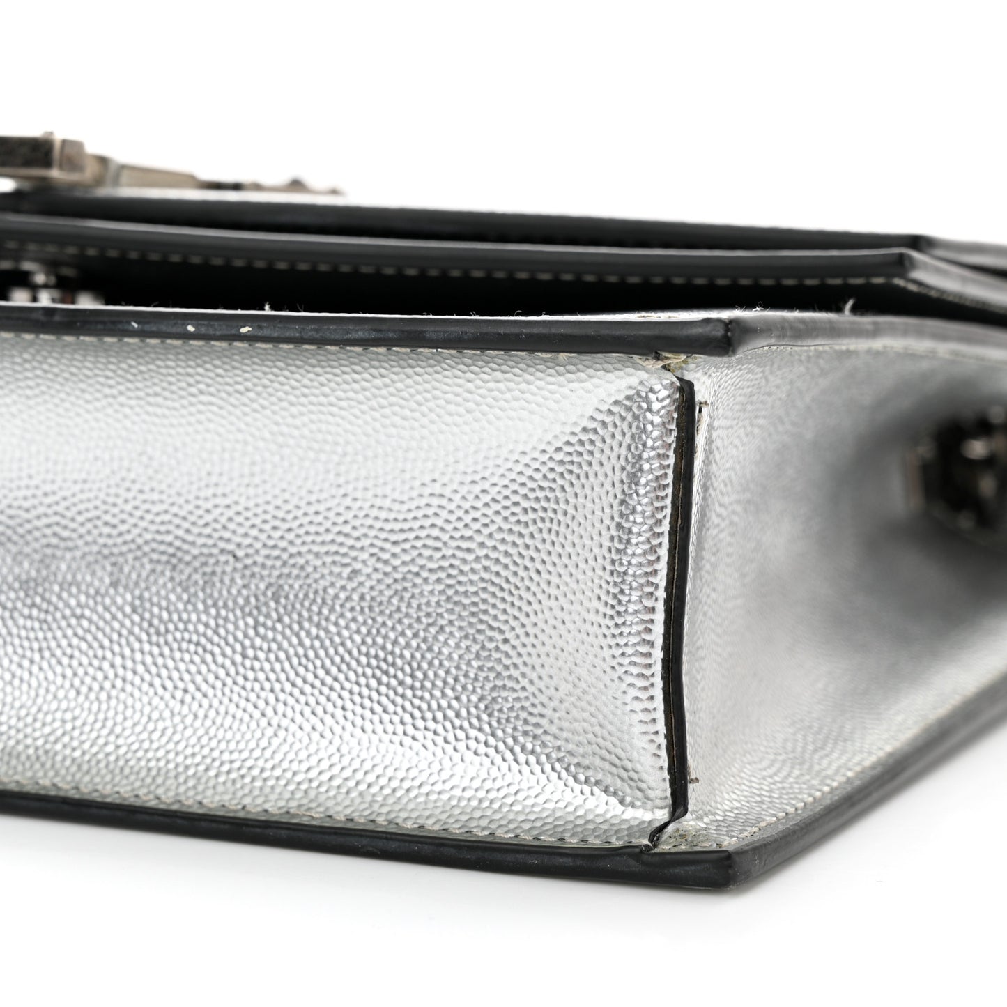 Grain De Poudre Monogram Medium Sulpice Shoulder Bag Silver