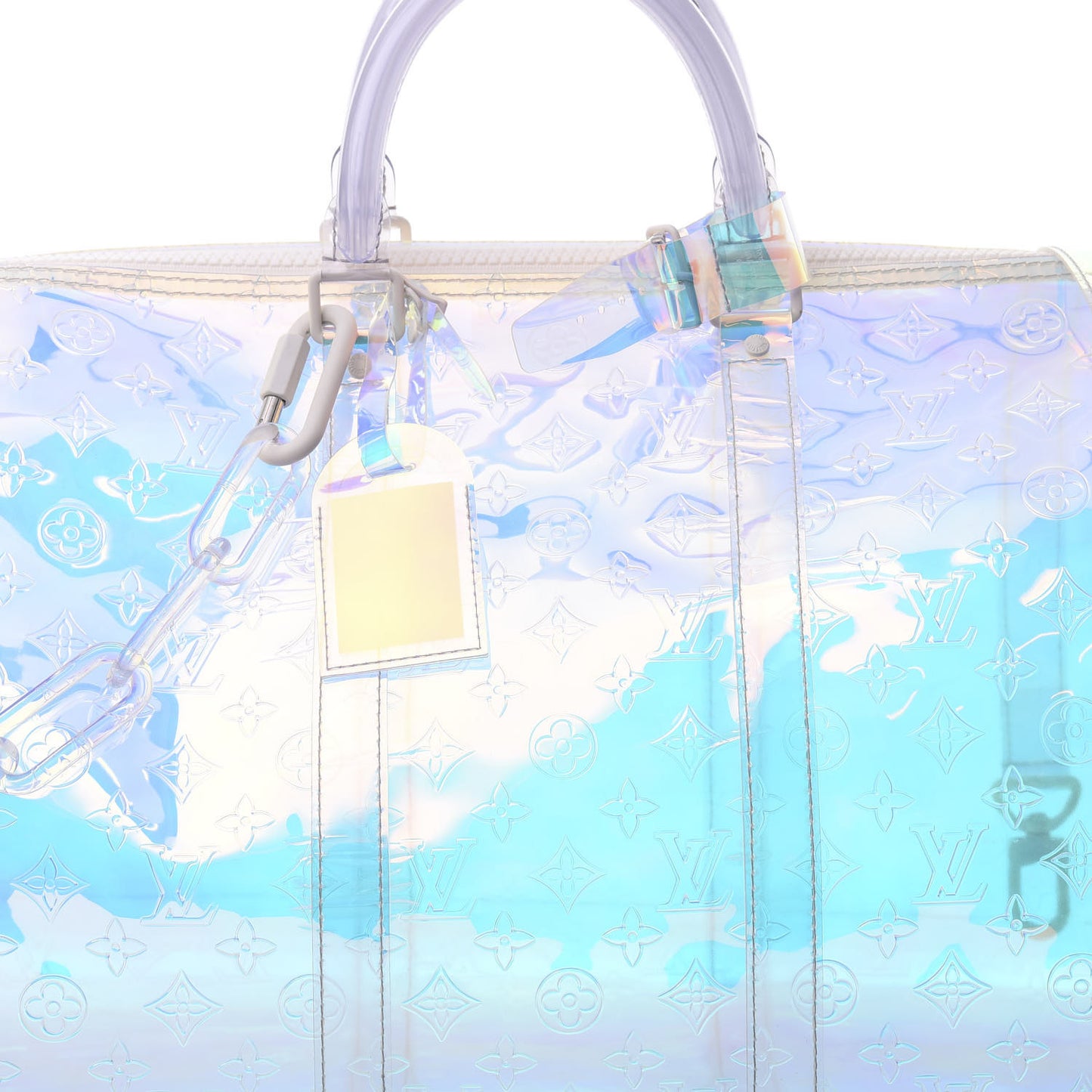PVC Monogram Keepall Bandouliere 50 Iridescent Prism