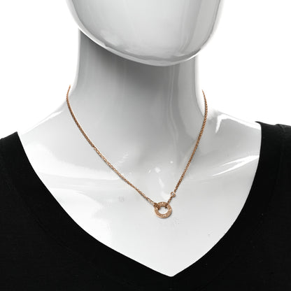 Cartier 18K Pink Gold 2 Diamond LOVE Necklace 2 of 5