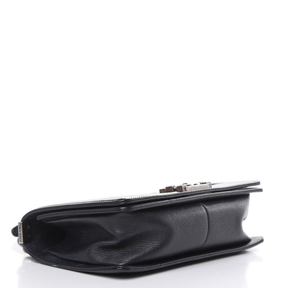 Chanel Goatskin Quilted Patent Medium Duo Boy Flap Black 4 of 13