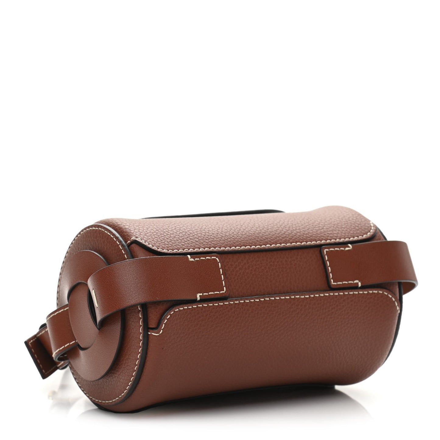 Small Grain Smooth Calfskin Mini Darryl Crossbody Sepia Brown