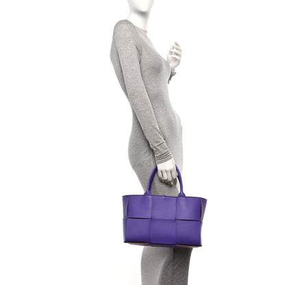 Bottega Veneta Nappa Maxi Intrecciato Small Arco Tote Purple 2 of 11