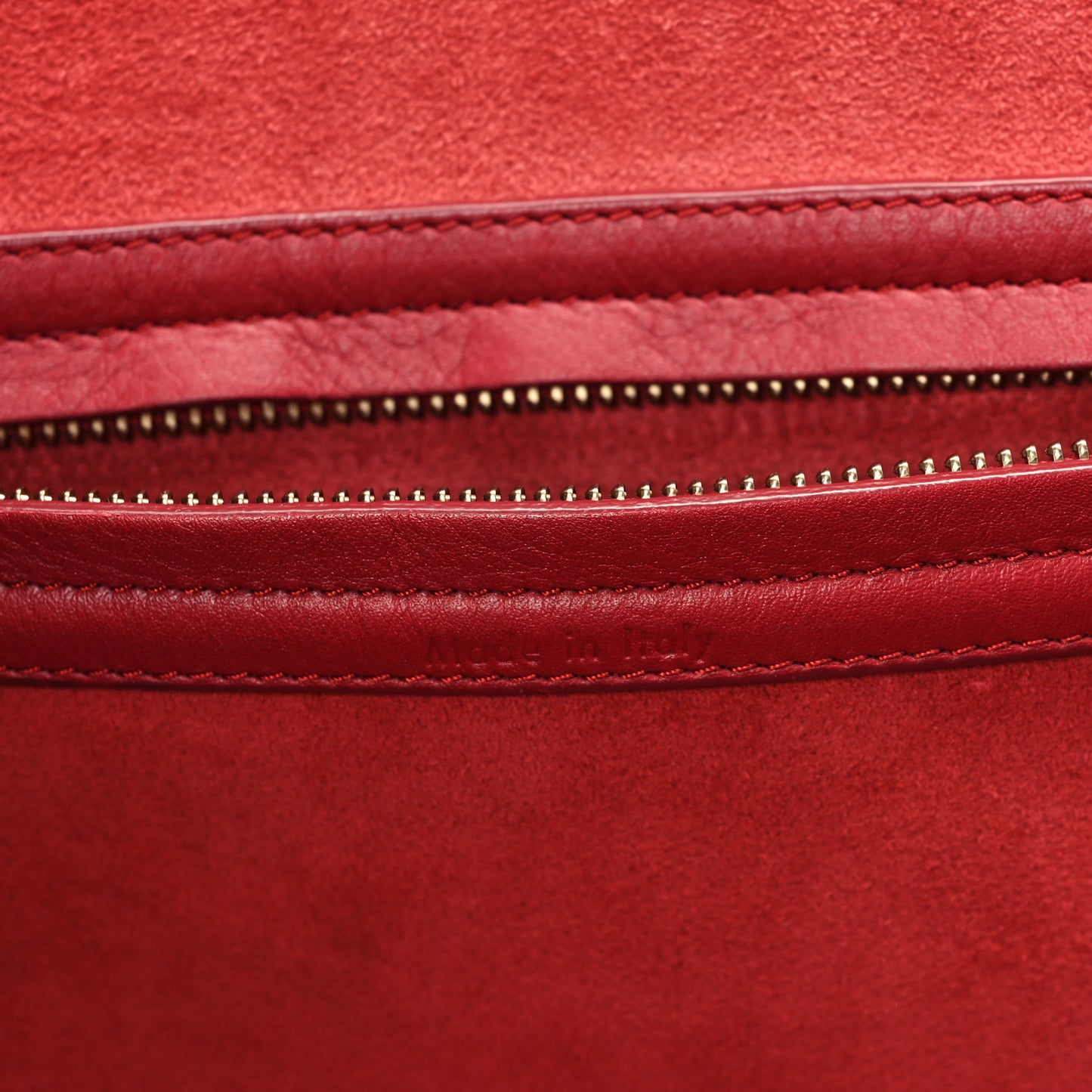 Supple Calfskin Medium Phantom Luggage Red