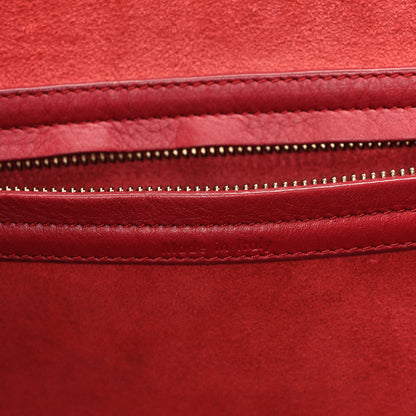 Celine Supple Calfskin Medium Phantom Luggage Red 6 of 12