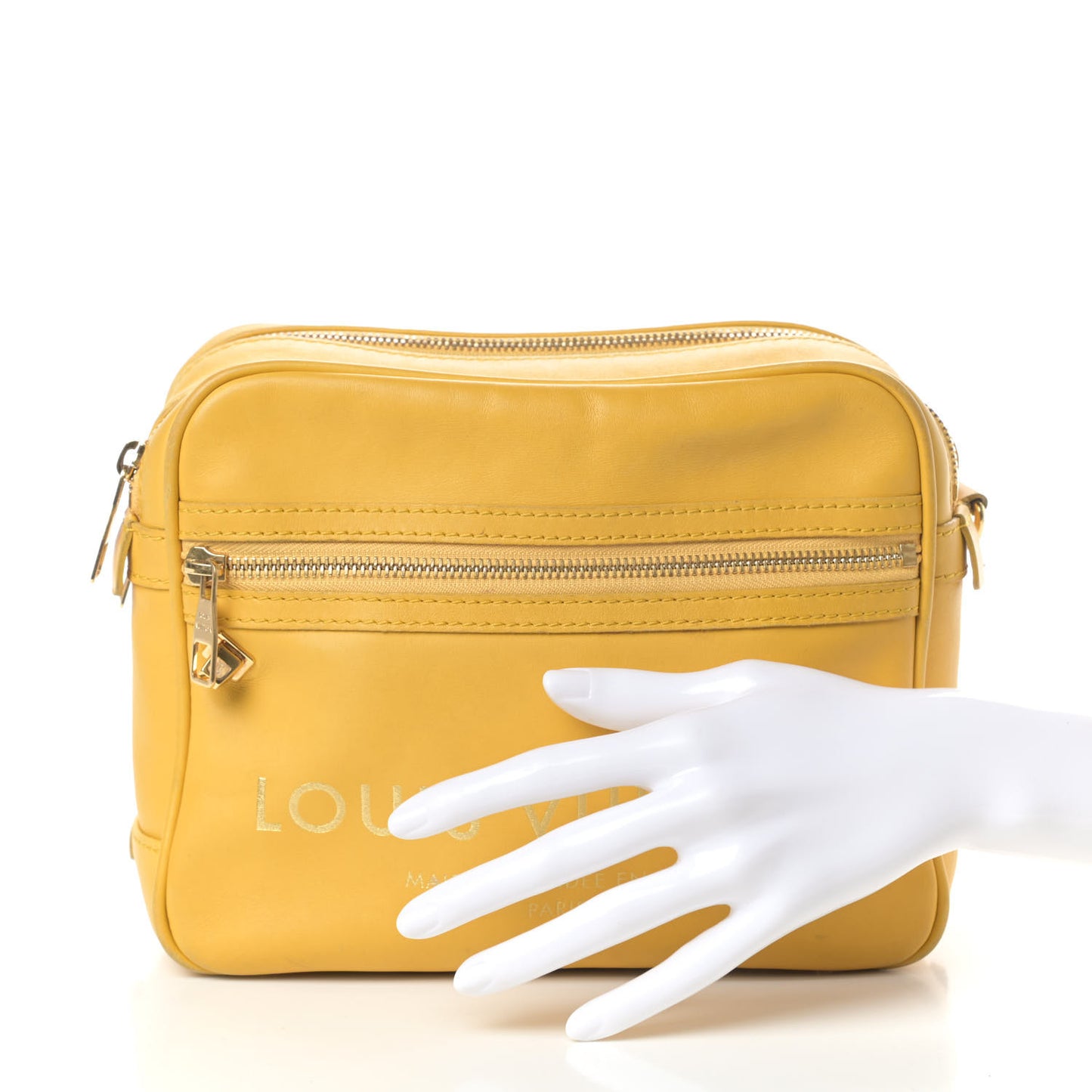 Supple Calfskin Paname Take Off Flight Bag Yellow