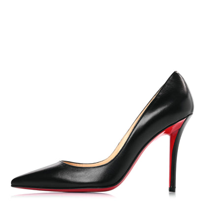 Christian Louboutin Shiny Nappa Apostrophy 100 Pumps 38.5 Black 1 of 9