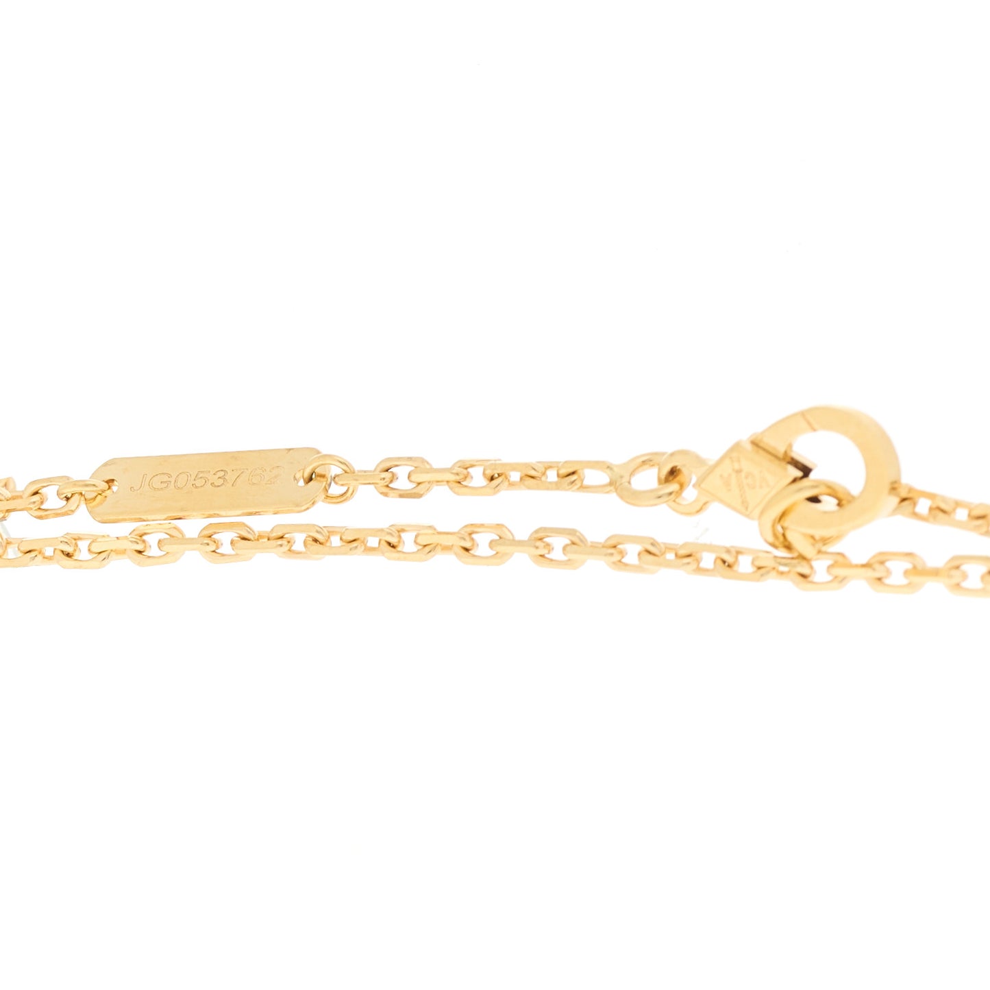 18K Yellow Gold Black Onyx Magic Alhambra Pendant Necklace