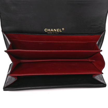 Chanel Lambskin Gold Chain Knot Clutch Black 5 of 11
