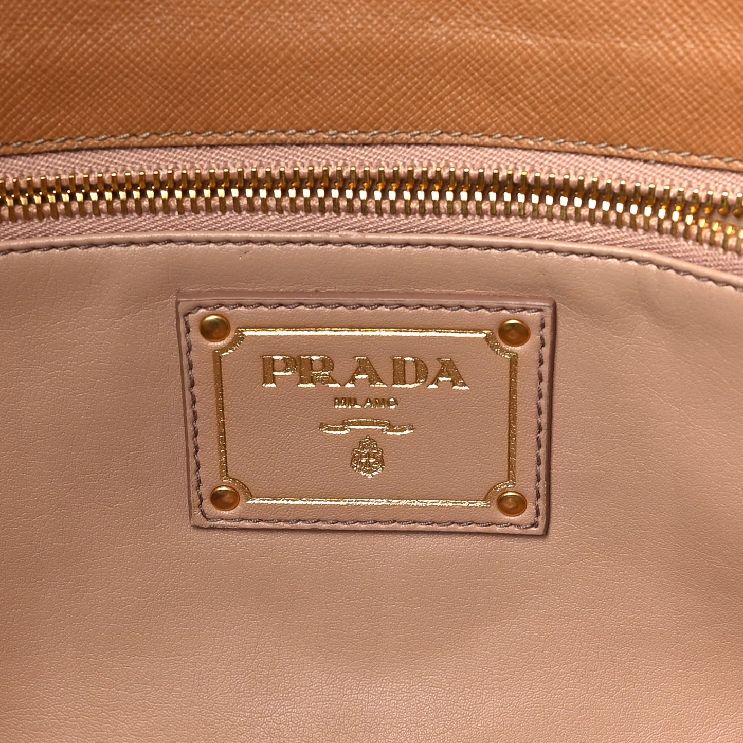 Saffiano Flap Clutch Caramel