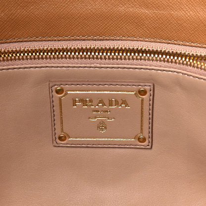 Prada Saffiano Flap Clutch Caramel 6 of 10