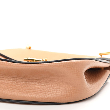 Chloe Grained Calfskin Lambskin Medium Bi-Color Drew Shoulder Bag Wet Sand Sunflower 8 of 9