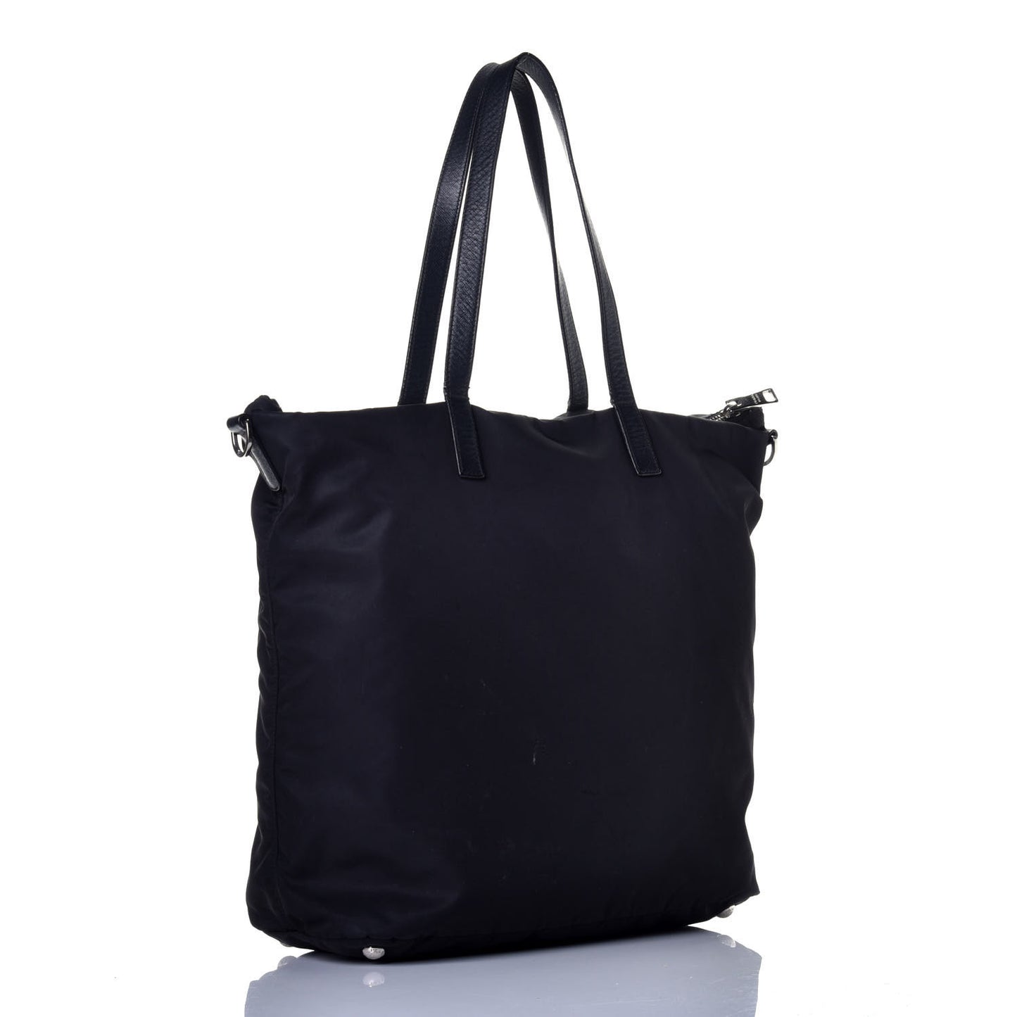 Tessuto Nylon Saffiano Tote Black