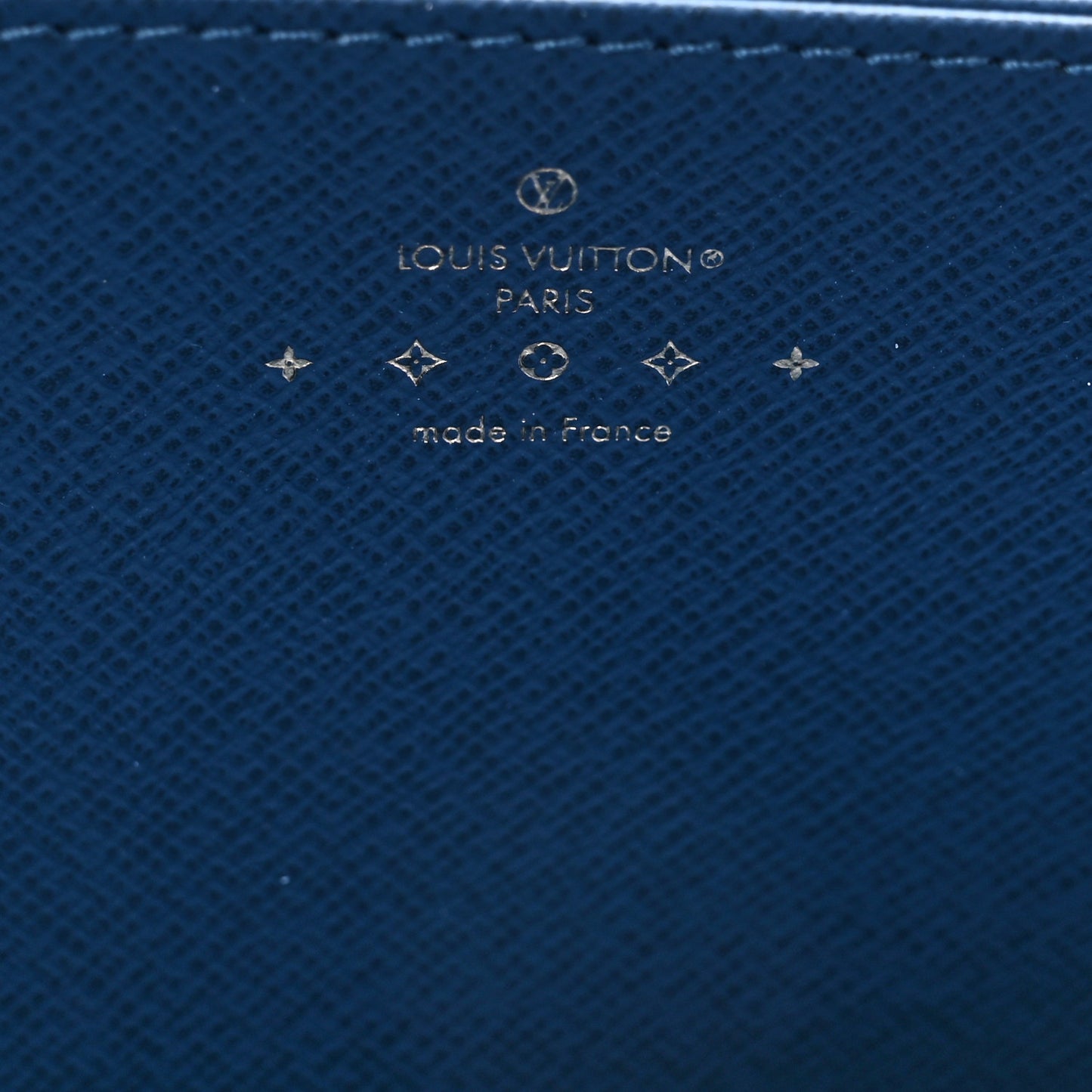 Monogram Denim Zippy Wallet NM Blue