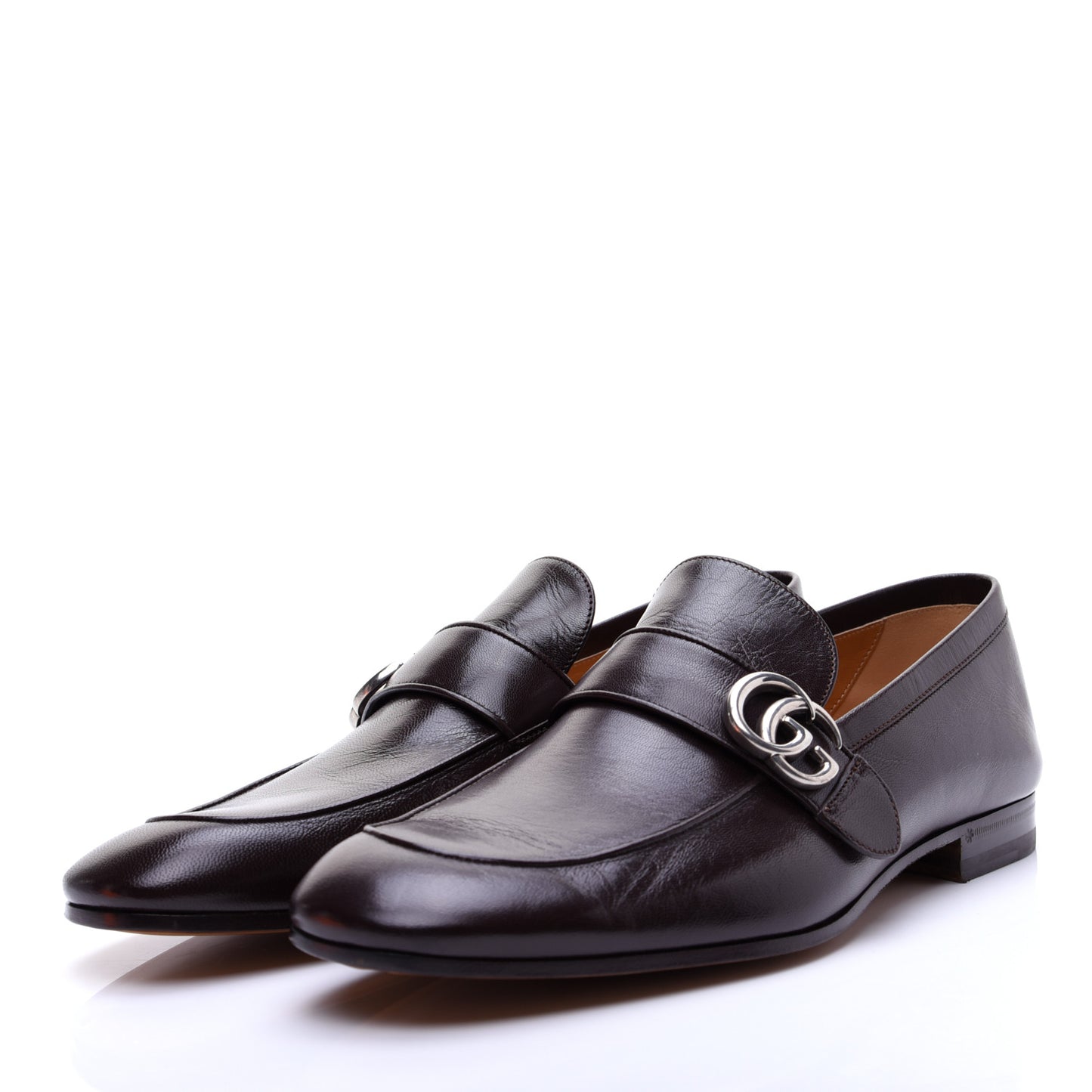 Goatskin Mens GG Loafers 10.5 Cocoa