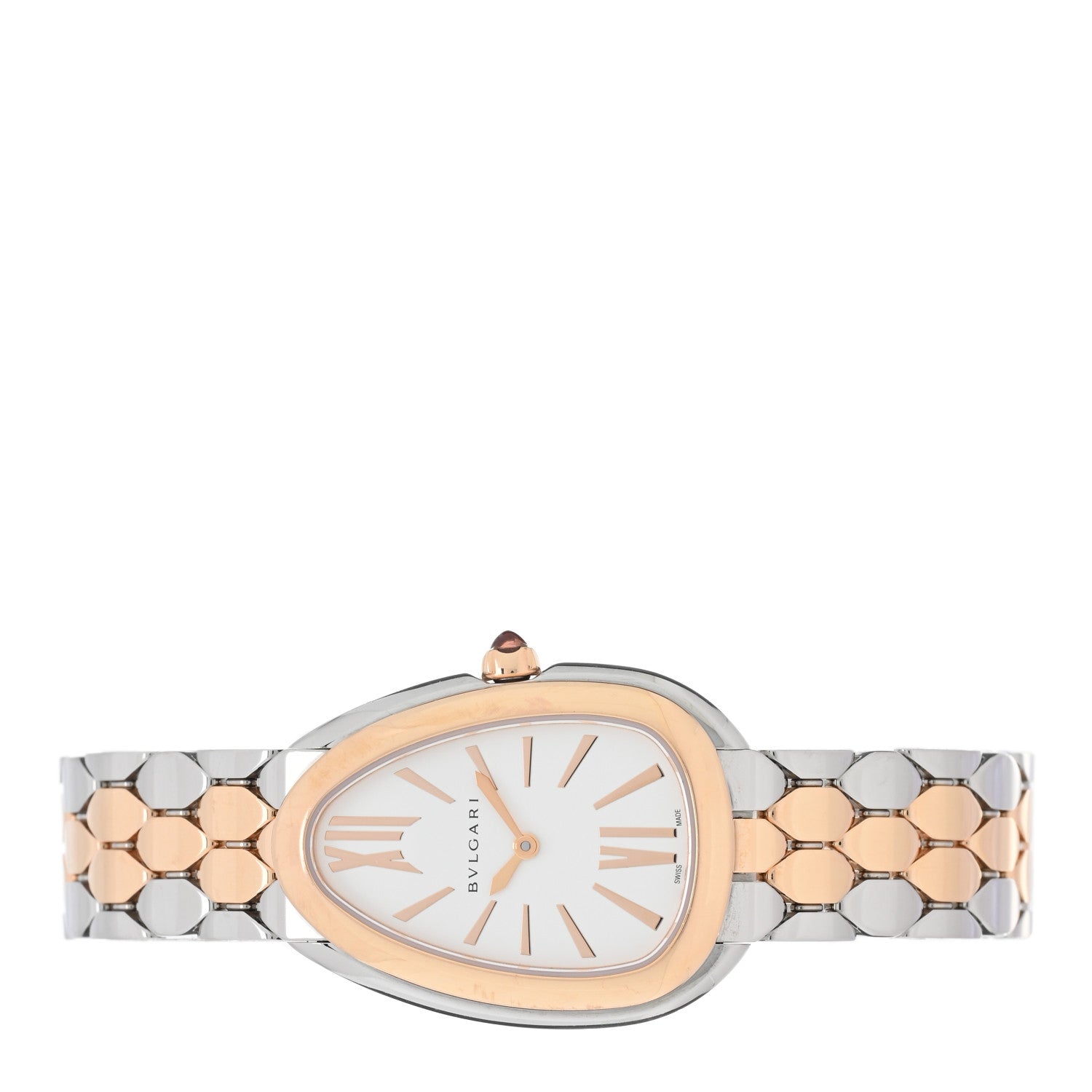 Bulgari Stainless Steel 18K Rose Gold 33mm Serpenti Seduttori Quartz Watch 2 of 4