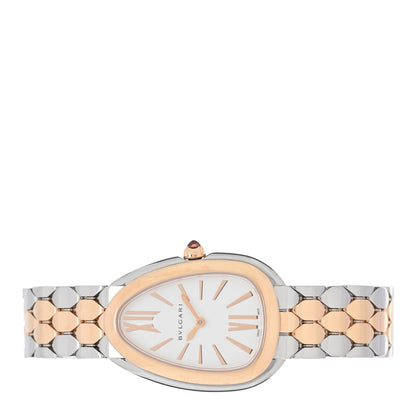 Bulgari Stainless Steel 18K Rose Gold 33mm Serpenti Seduttori Quartz Watch 2 of 4