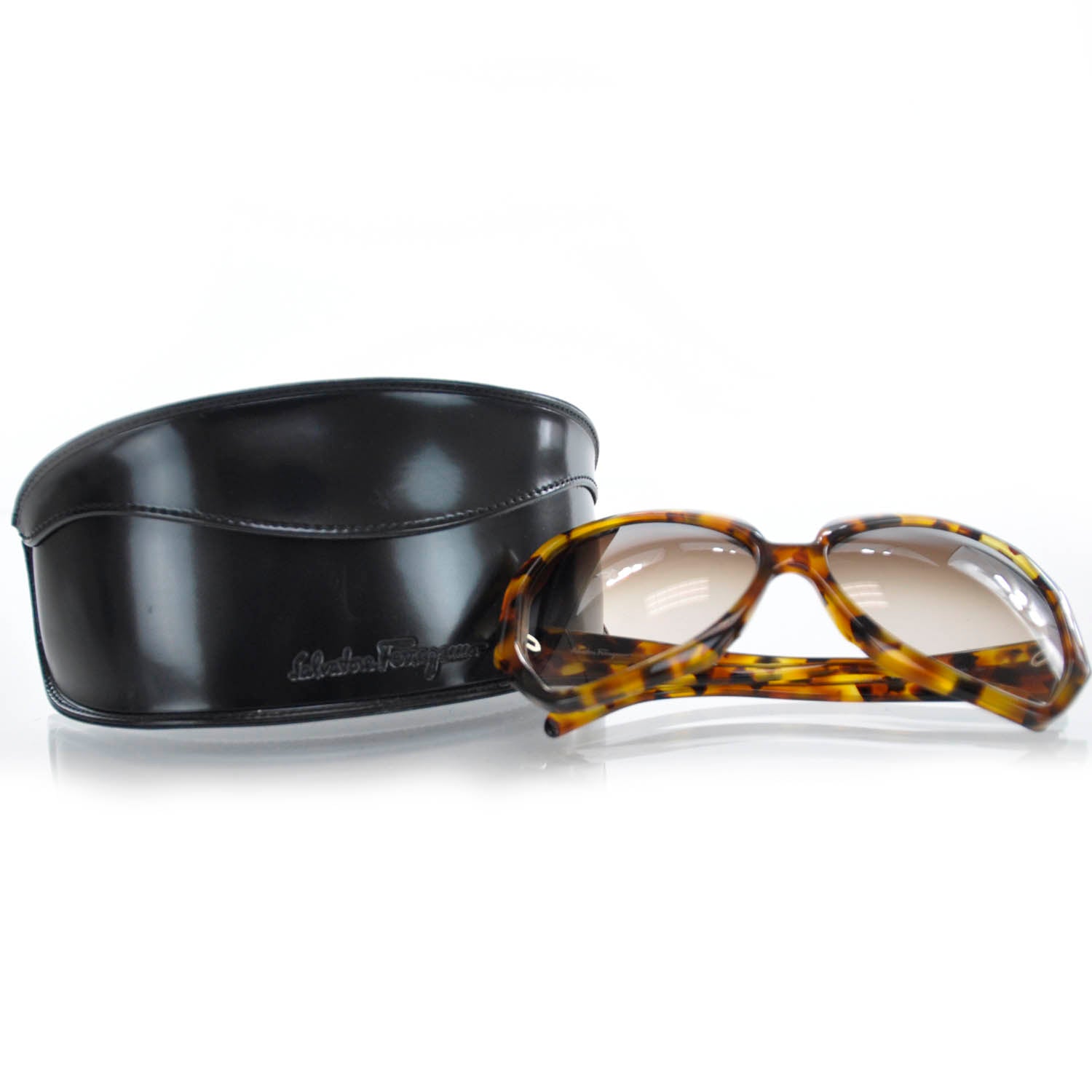 FASHIONPHILE SALVATOREFERRAGAMOTortoiseSunglasses2155A 6 of 6
