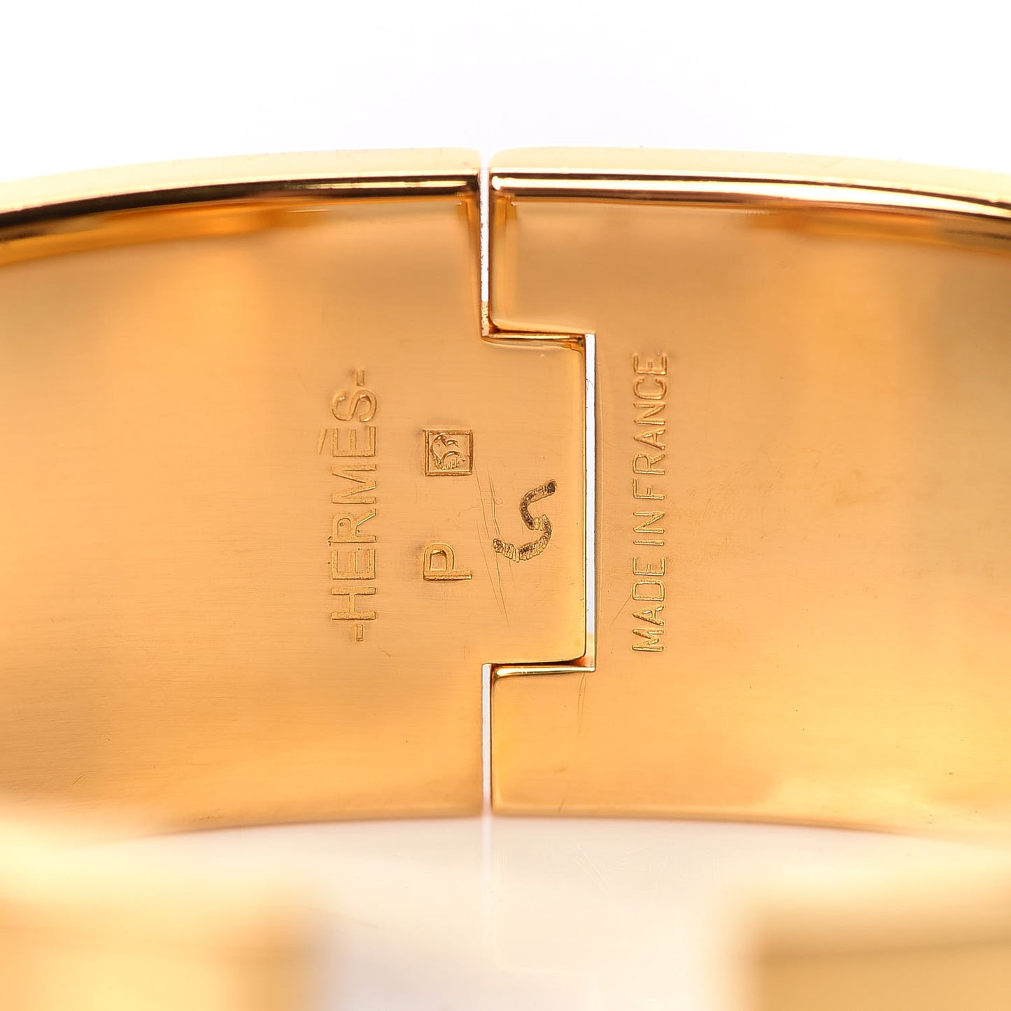 Enamel Wide Clic Clac H Bracelet PM Bleu Indien