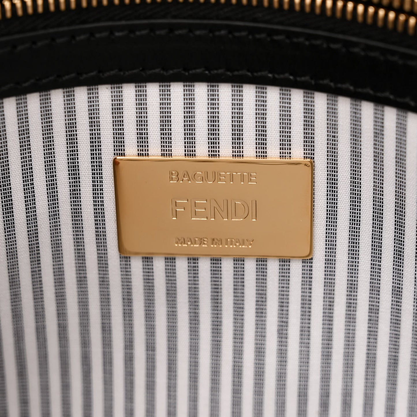 Cotton Cuoio Bretagna Striped Baguette Grigio White Black