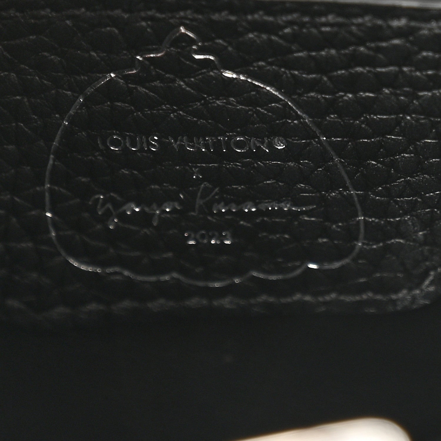 Louis Vuitton LV x YK Taurillon Flower Capucines BB Black 7 of 11