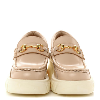 Gucci Magnum Calfskin Nappa Samoa Womens Horsebit Platform Chunky Lug Sole 40mm Loafers 35.5 Skin Rose 2 of 8