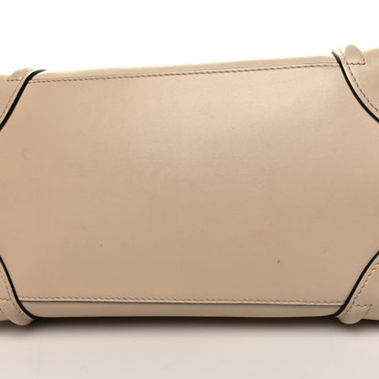 Celine Satin Calfskin Mini Bi-Color Luggage Powder Black 12 of 14