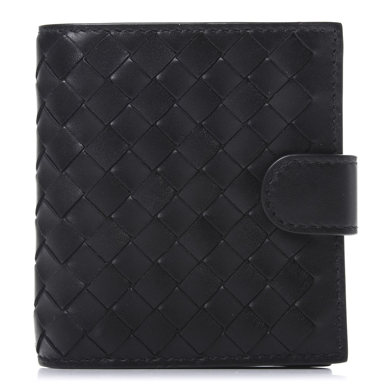 Bottega Veneta Nappa Intrecciato Mini Wallet Black 1 of 7