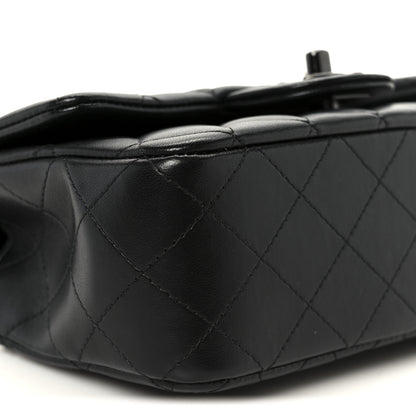 Chanel Lambskin Quilted Mini Top Handle Rectangular Flap So Black So Black 10 of 11