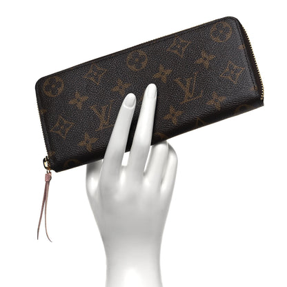 Louis Vuitton Monogram Clemence Wallet Rose Ballerine 2 of 6