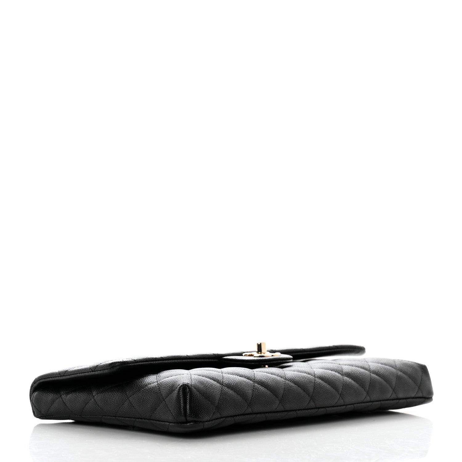 Chanel Caviar Quilted Flap Clutch Black 4 of 8