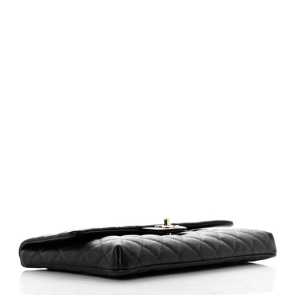 Chanel Caviar Quilted Flap Clutch Black 4 of 8