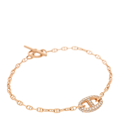 Hermes 18K Rose Gold Diamond Farandole Bracelet SH 1 of 4