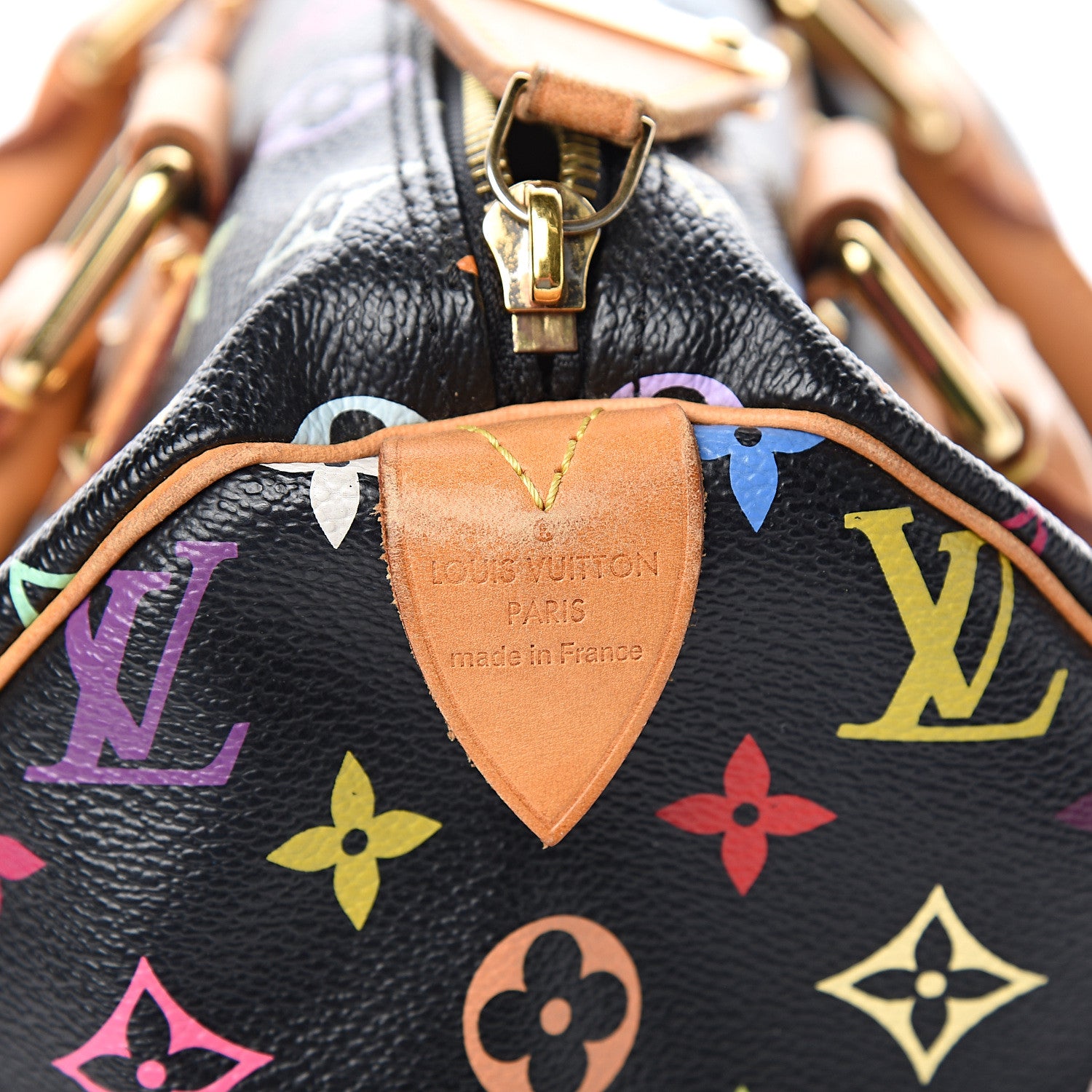 Louis Vuitton Monogram Multicolor Speedy 30 Black 5 of 9