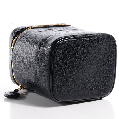 Chanel Caviar Cosmetic Vanity Bag Black 4 of 8