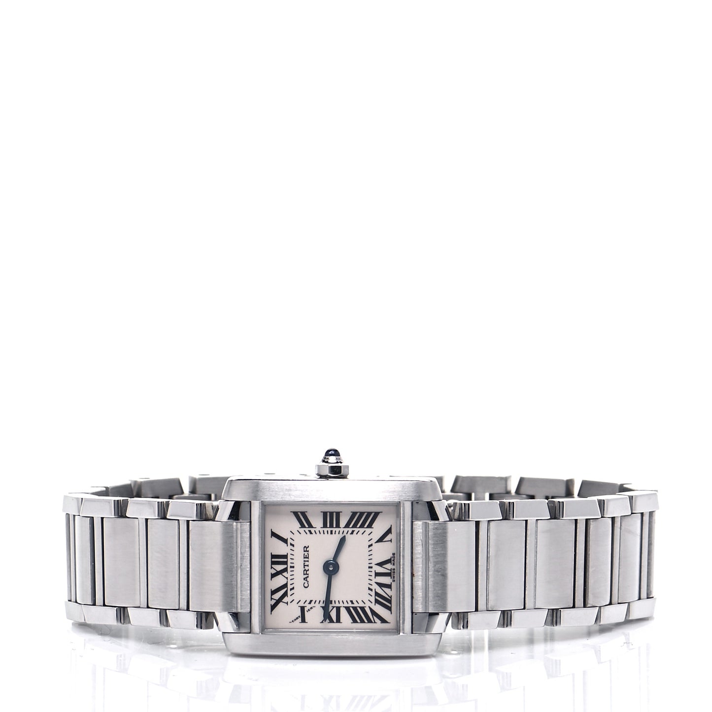 Stainless Steel 20mm Tank Francaise Quartz Watch