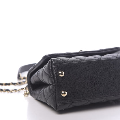 Chanel Caviar Quilted Extra Mini Coco Handle Flap Black 8 of 10