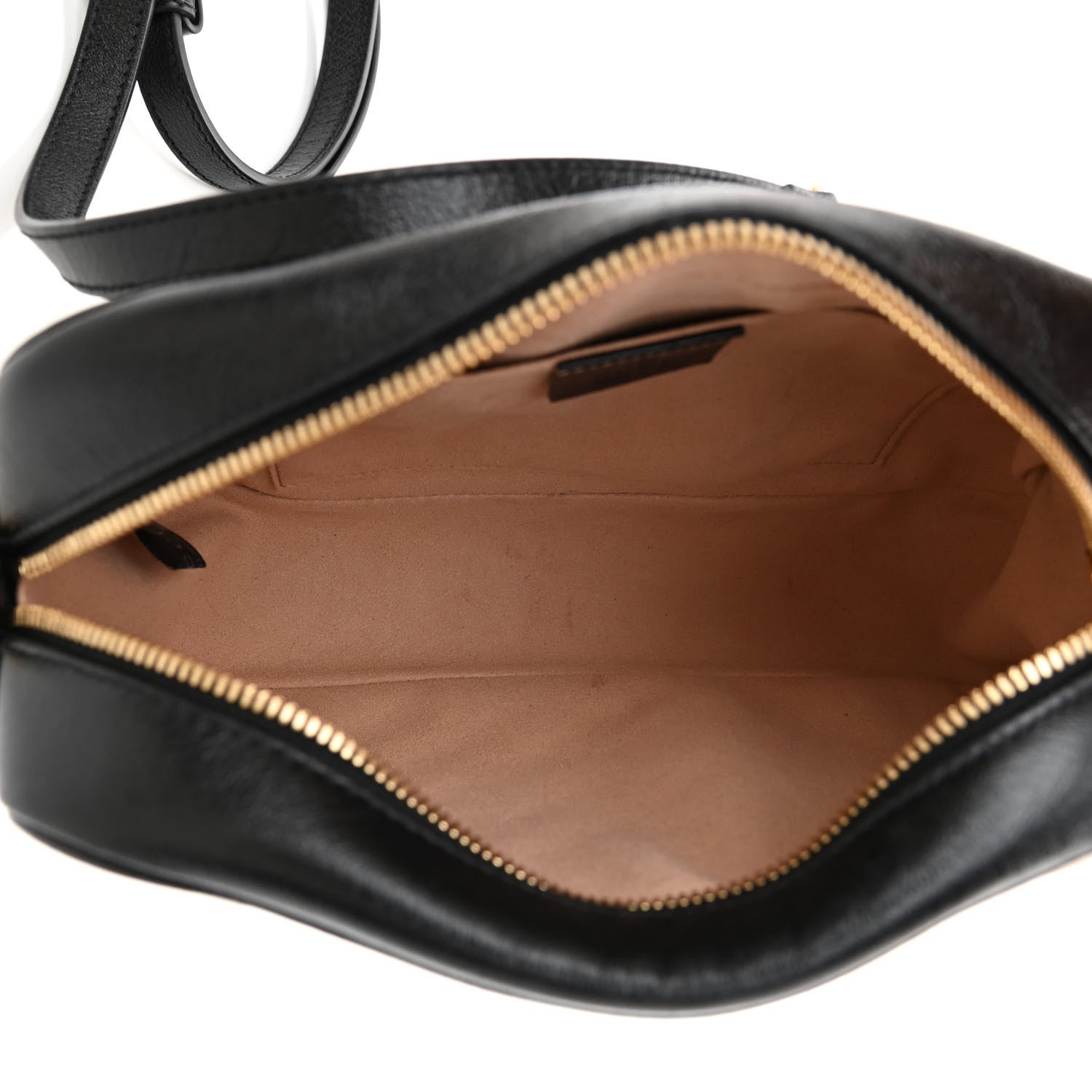 Gucci Monogram Matelasse Diagonal Small GG Marmont Chain Shoulder Bag Beige Black 5 of 8