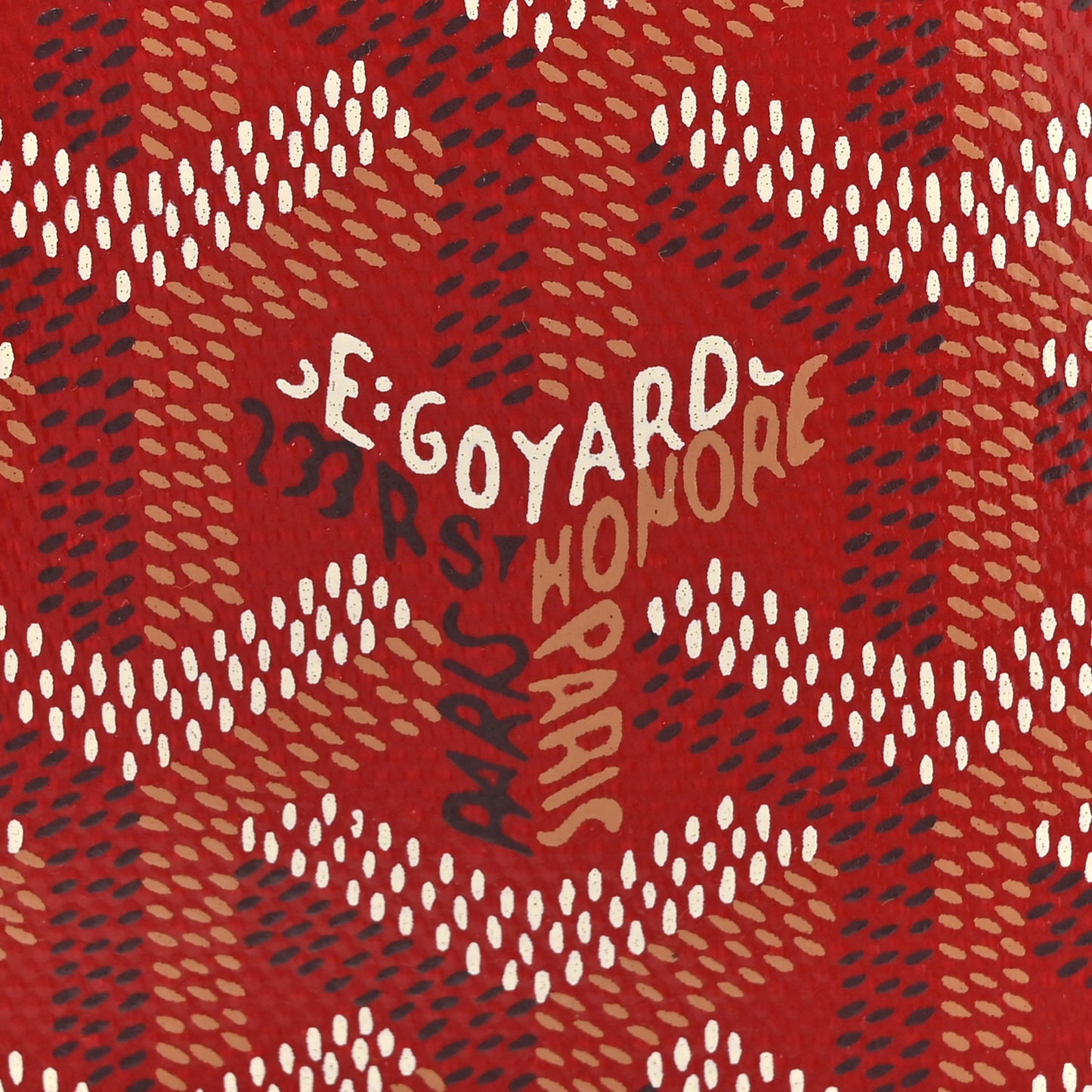 Goyardine Montmartre Glasses Case Red