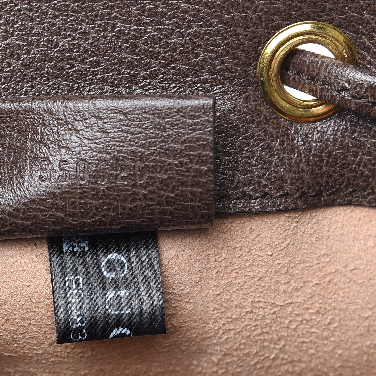 Gucci GG Supreme Monogram Web Mini Ophidia Bucket Bag Brown 7 of 10