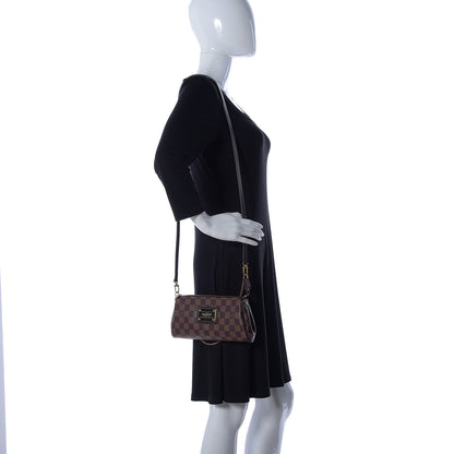 Louis Vuitton Damier Ebene Eva Clutch 2 of 9